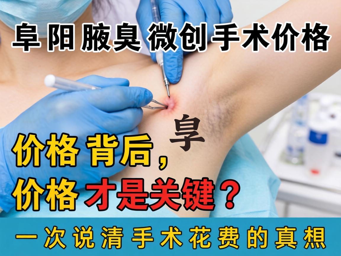 阜阳腋臭微创手术价格，价格背后，价格才是关键？一次说清手术花费的真相