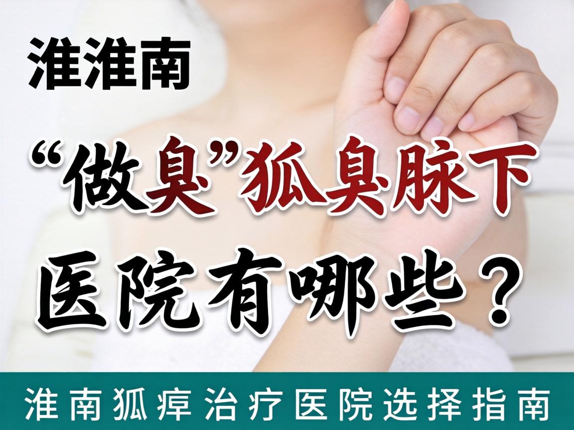 淮南做狐臭腋下狐臭的医院有哪些？淮南狐臭治疗医院选择指南