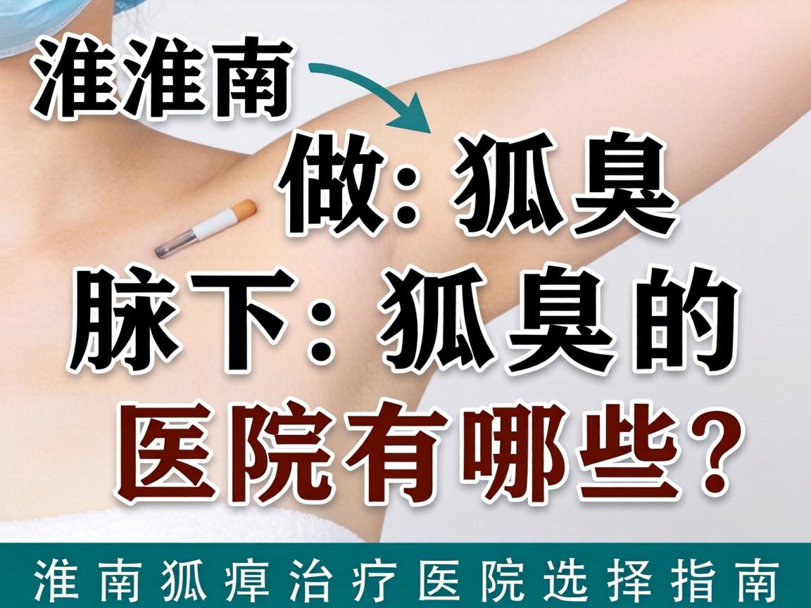 淮南做狐臭腋下狐臭的医院有哪些？淮南狐臭治疗医院选择指南