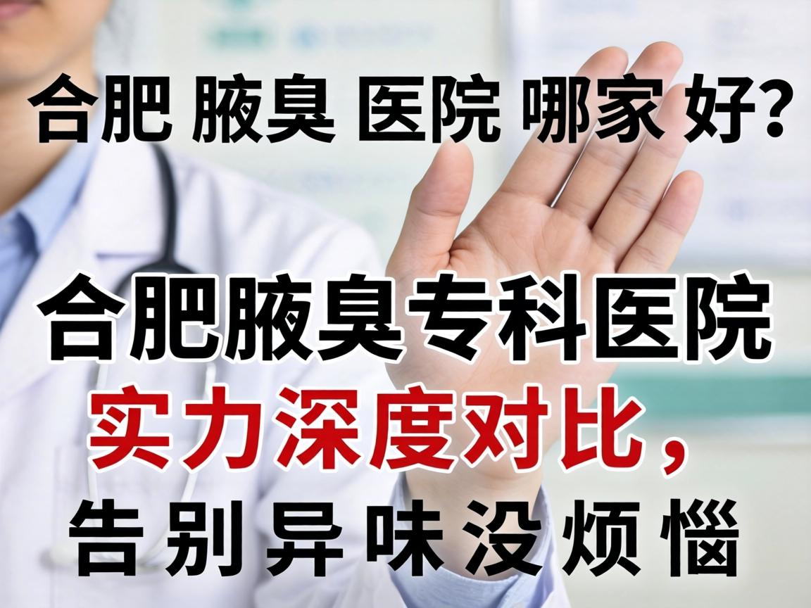 合肥腋臭医院哪家好？合肥腋臭专科医院实力深度对比，告别异味没烦恼