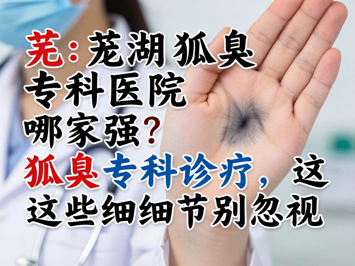 芜湖狐臭专科医院哪家强?狐臭专科诊疗,这些细节别忽视 芜湖狐臭专科医院哪家强?狐臭专科诊疗,这些细节别忽视