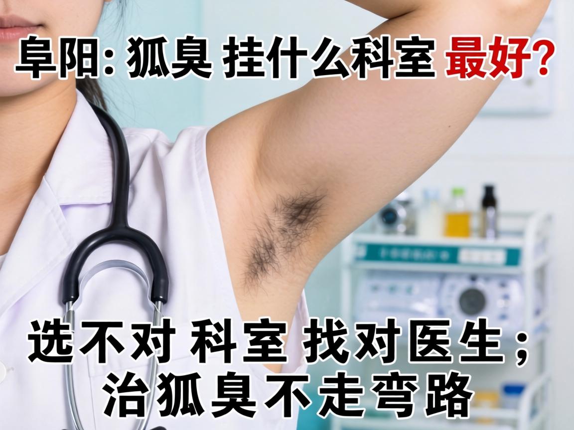 阜阳狐臭挂什么科室最好？选对科室找对医生，治狐臭不走弯路