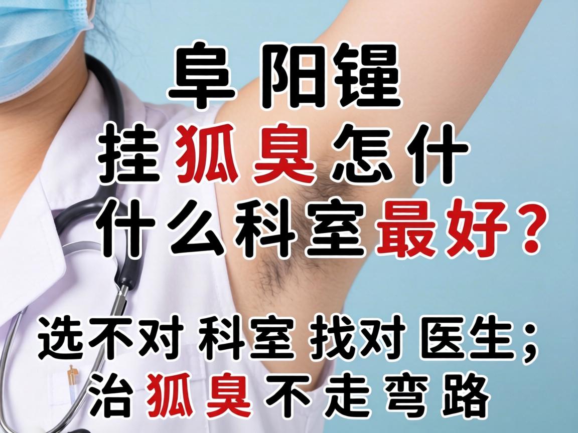阜阳狐臭挂什么科室最好？选对科室找对医生，治狐臭不走弯路