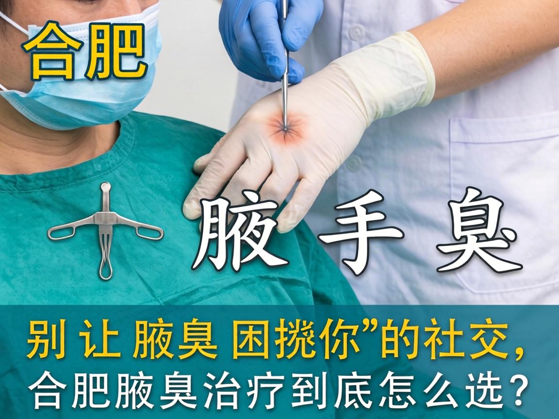 合肥腋臭手术,别让腋臭困扰你的社交,合肥腋臭治疗到底怎么选? 合肥腋臭手术,别让腋臭困扰你的社交,合肥腋臭治疗到底怎么选?