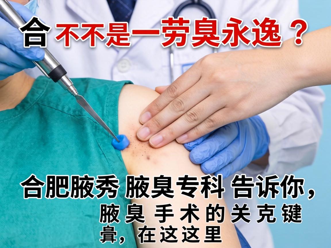 腋臭手术不是一劳永逸?合肥腋秀腋臭专科告诉你,腋臭手术的关键在这里 腋臭手术不是一劳永逸?合肥腋秀腋臭专科告诉你,腋臭手术的关键在这里