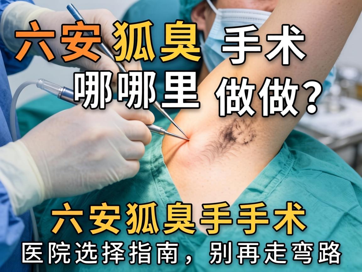 六安狐臭手术哪里做？六安狐臭手术医院选择指南，别再走弯路