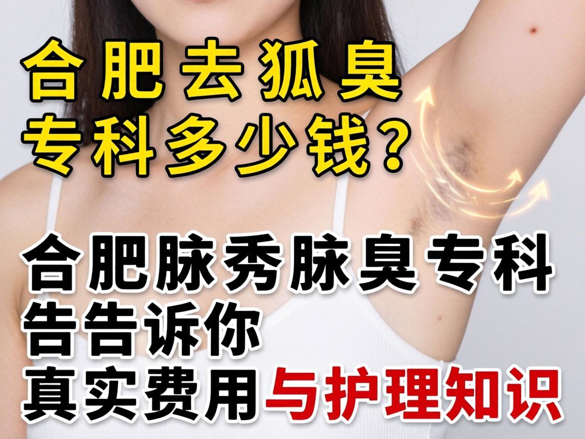 合肥去狐臭专科多少钱？合肥腋秀腋臭专科告诉你真实费用与护理知识
