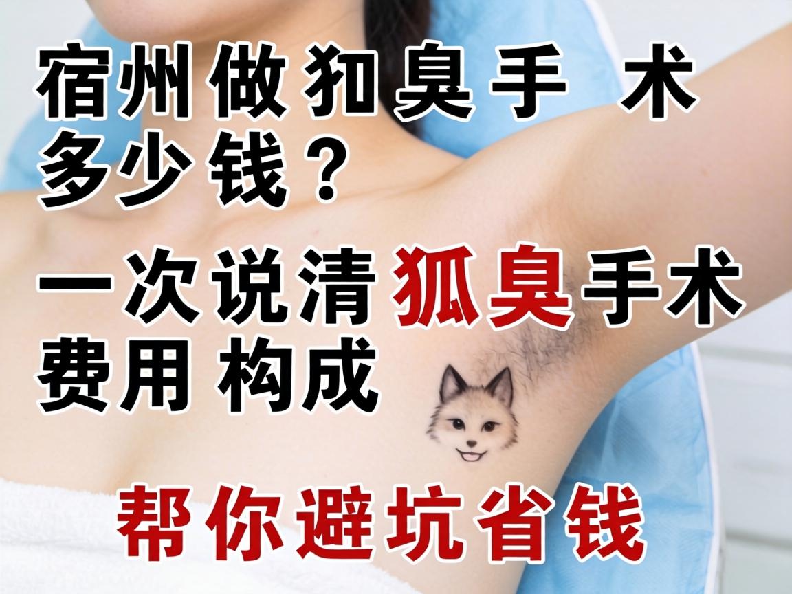 宿州做狐臭手术多少钱?一次说清狐臭手术费用构成,帮你避坑省钱 宿州做狐臭手术多少钱?一次说清狐臭手术费用构成,帮你避坑省钱