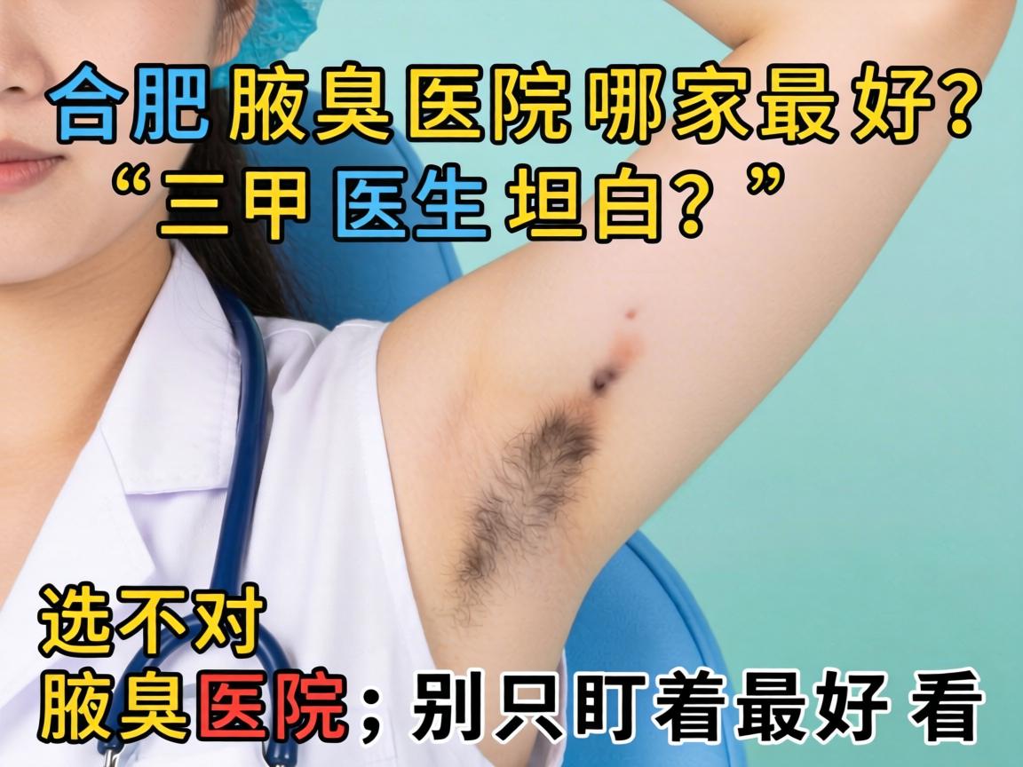 合肥腋臭医院哪家最好?三甲医生坦白,选对腋臭医院,别只盯着最好看 合肥腋臭医院哪家最好?三甲医生坦白,选对腋臭医院,别只盯着最好看