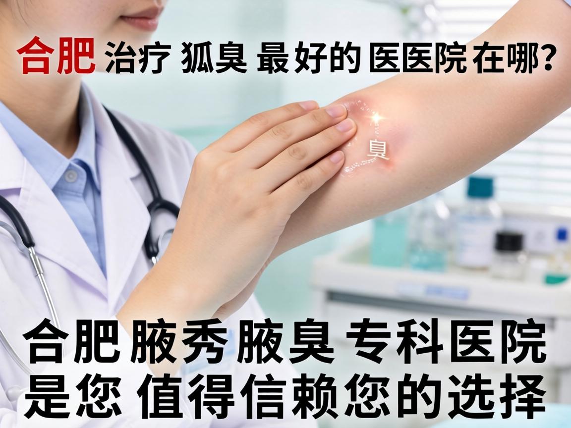 合肥治疗狐臭最好的医院在哪？合肥腋秀腋臭专科医院是您值得信赖的选择