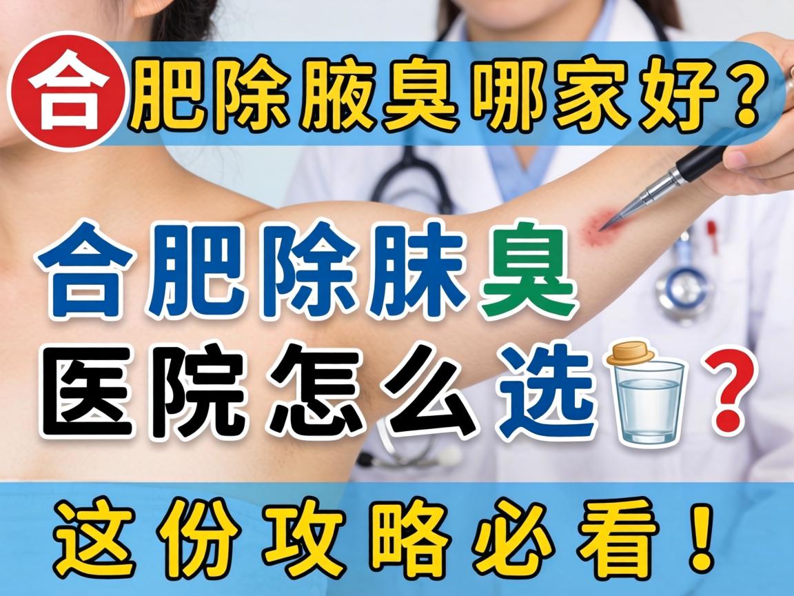 合肥除腋臭哪家好？合肥除腋臭医院怎么选？这份攻略必看！