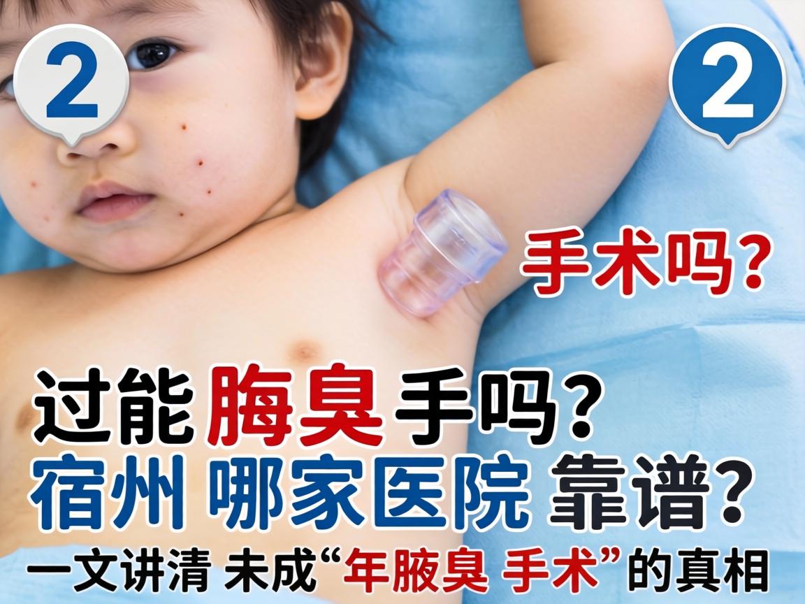 12岁孩子能腋臭手术吗？宿州哪家医院靠谱？一文讲清未成年腋臭手术的真相