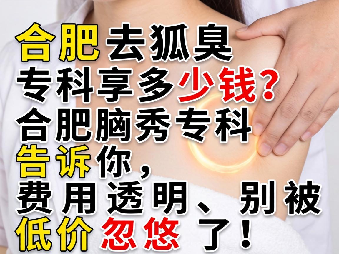合肥去狐臭专科多少钱?合肥腋秀专科告诉你,费用透明,别被低价忽悠了! 合肥去狐臭专科多少钱?合肥腋秀专科告诉你,费用透明,别被低价忽悠了!