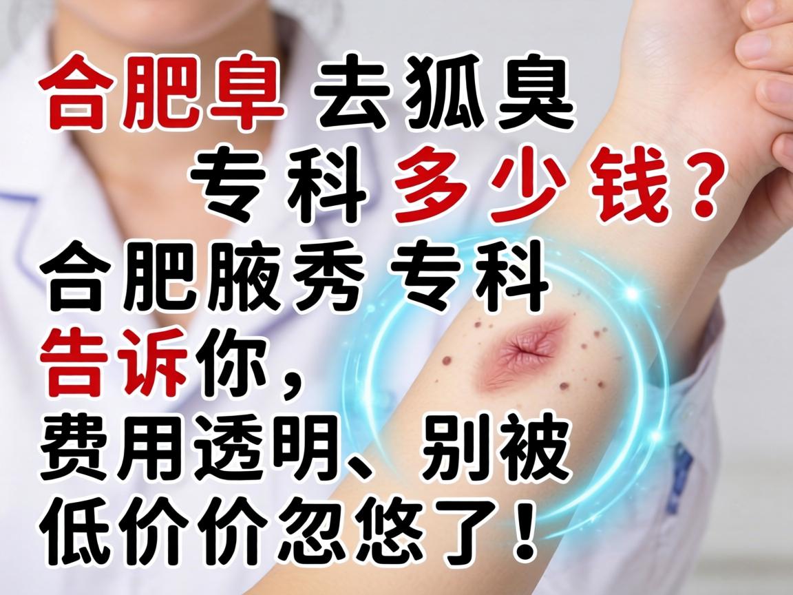 合肥去狐臭专科多少钱?合肥腋秀专科告诉你,费用透明,别被低价忽悠了! 合肥去狐臭专科多少钱?合肥腋秀专科告诉你,费用透明,别被低价忽悠了!