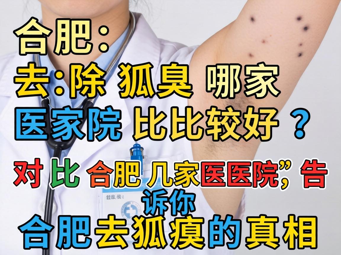 合肥去除狐臭哪家医院比较好？对比合肥几家医院，告诉你合肥去狐臭的真相