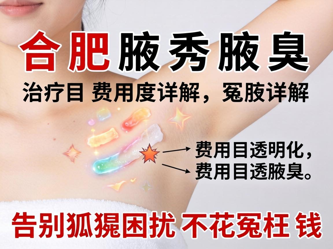 合肥腋秀腋臭治疗费用详解，费用透明化，告别狐臭困扰不花冤枉钱
