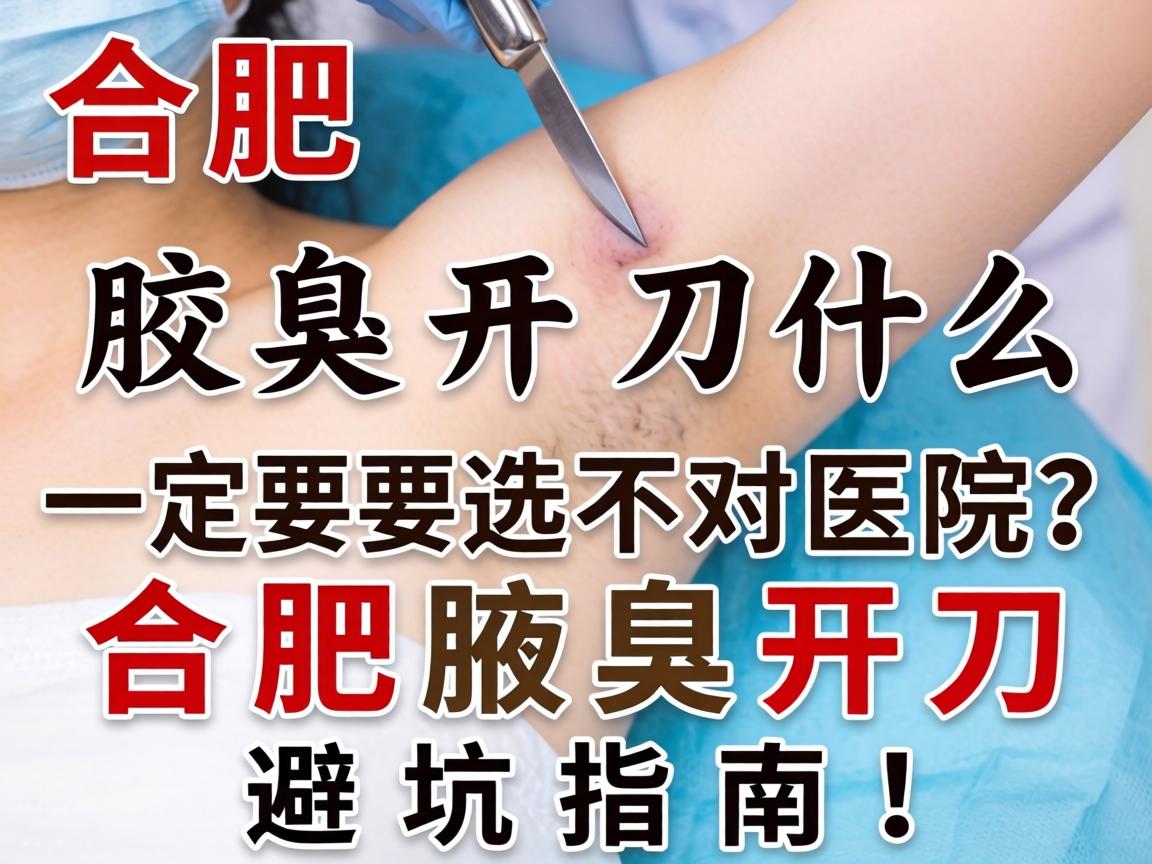 合肥腋臭开刀,为什么一定要选对医院?合肥腋臭开刀避坑指南! 合肥腋臭开刀,为什么一定要选对医院?合肥腋臭开刀避坑指南!