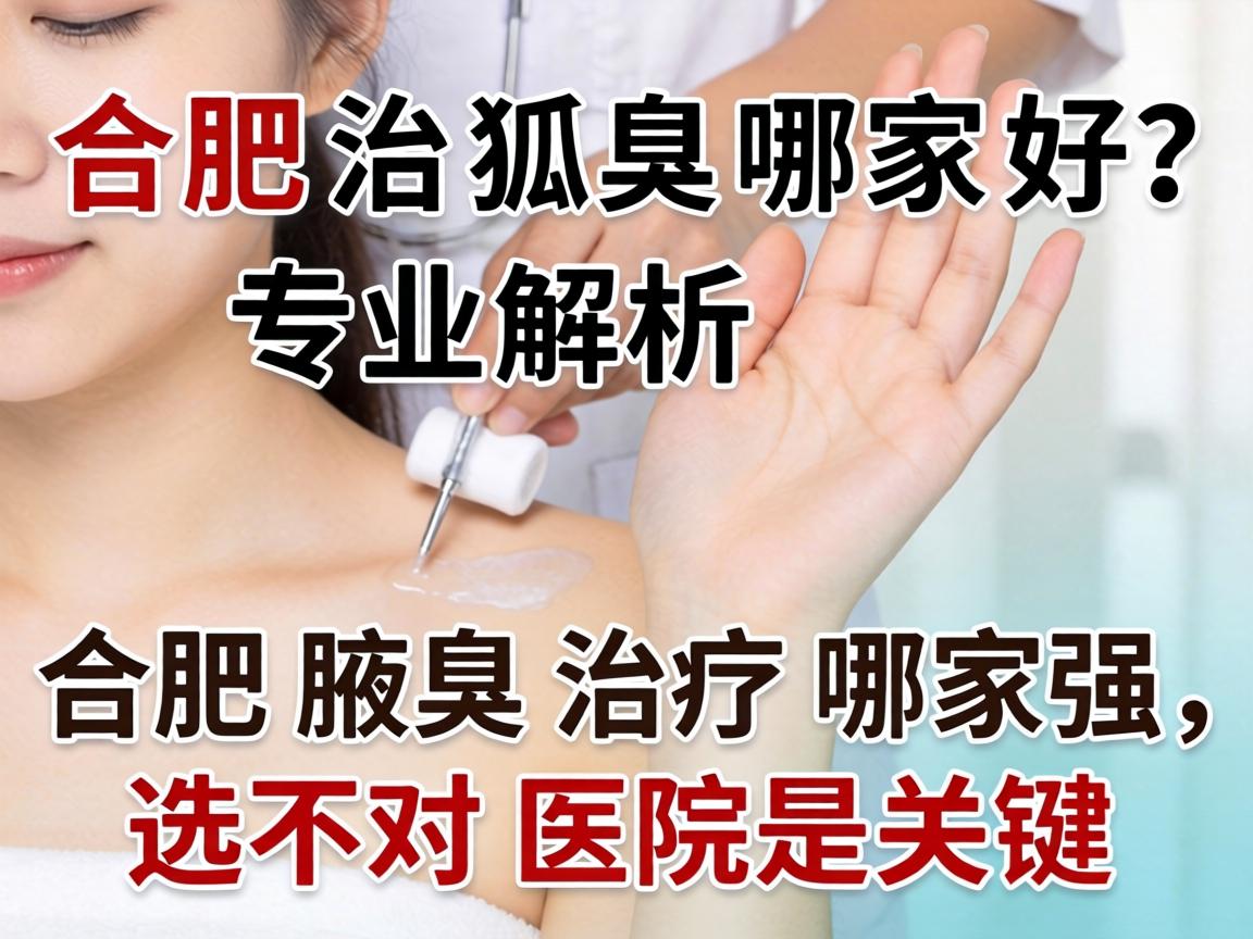 合肥治狐臭哪家好?专业解析合肥腋臭治疗哪家强,选对医院是关键 合肥治狐臭哪家好?专业解析合肥腋臭治疗哪家强,选对医院是关键