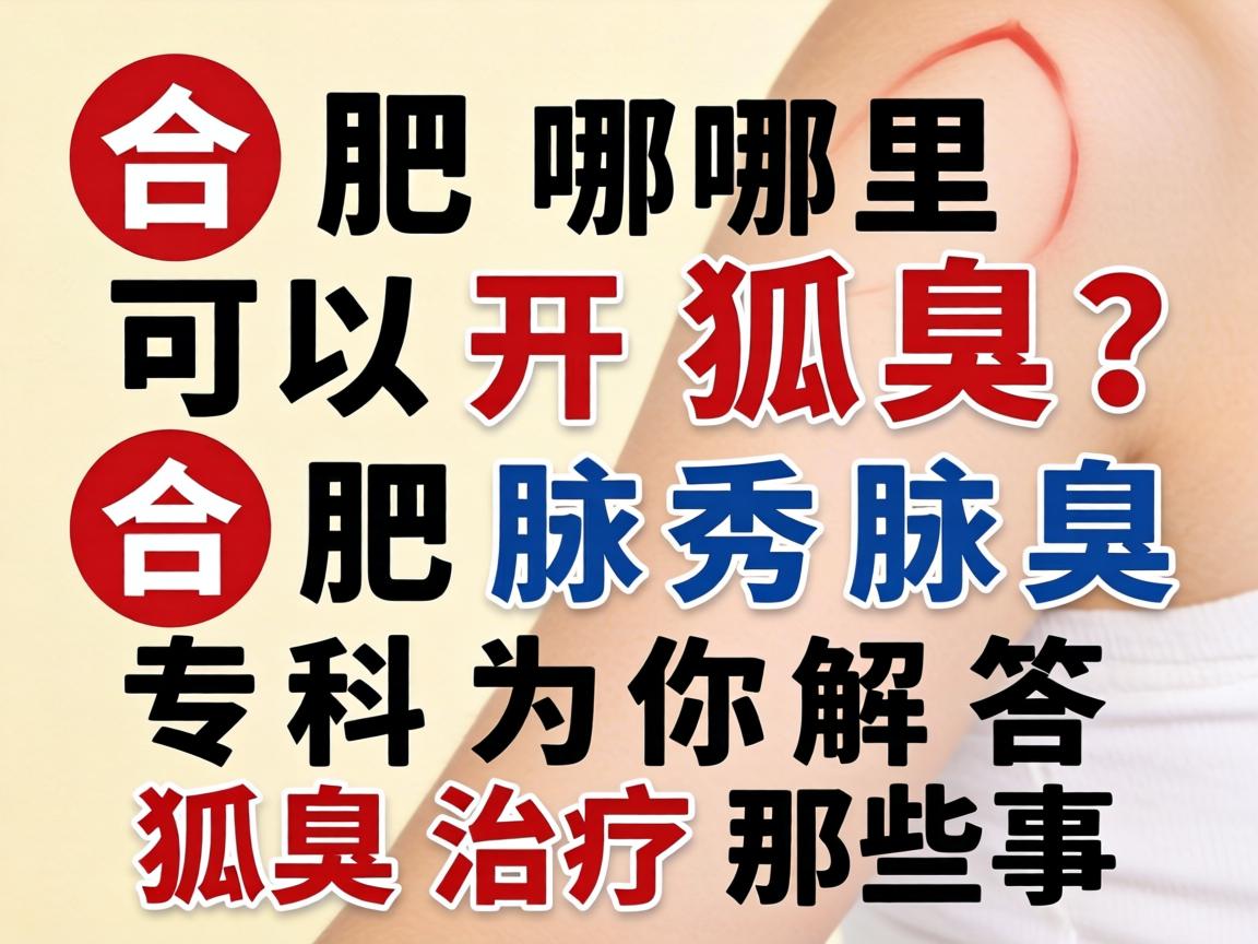 合肥哪里可以开狐臭?合肥腋秀腋臭专科为你解答狐臭治疗那些事 合肥哪里可以开狐臭?合肥腋秀腋臭专科为你解答狐臭治疗那些事