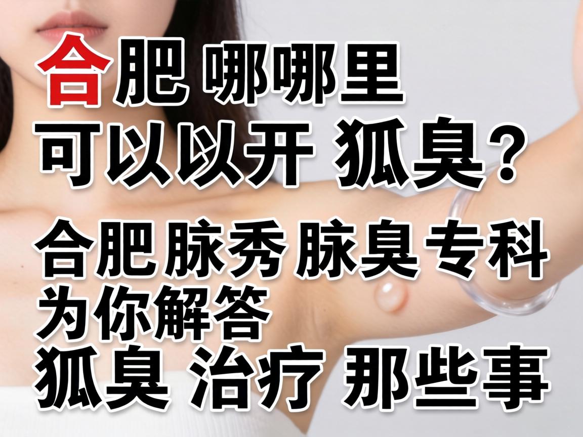 合肥哪里可以开狐臭?合肥腋秀腋臭专科为你解答狐臭治疗那些事 合肥哪里可以开狐臭?合肥腋秀腋臭专科为你解答狐臭治疗那些事