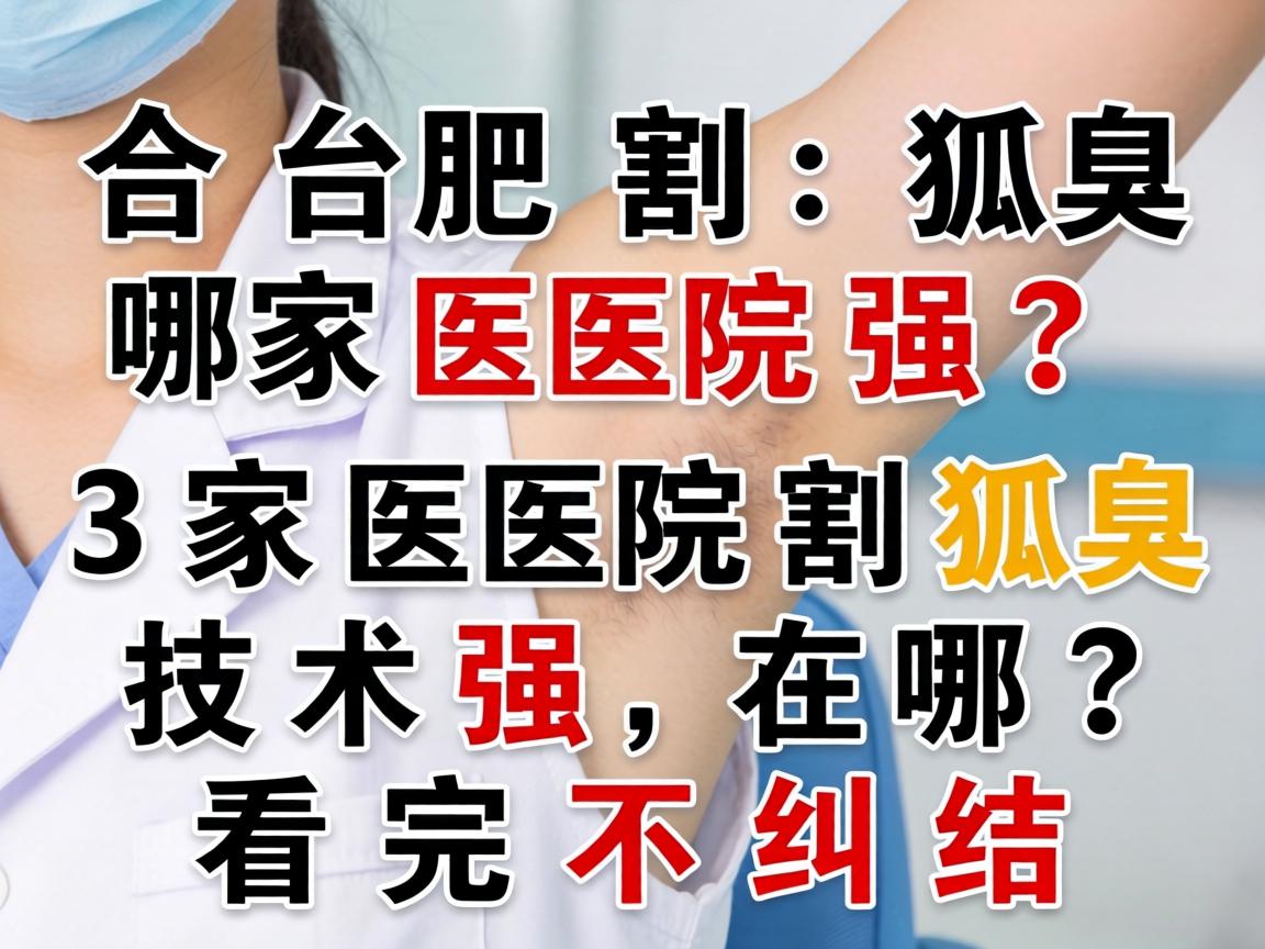 合肥割狐臭哪家医院强?这3家医院割狐臭技术强在哪?看完不纠结 合肥割狐臭哪家医院强?这3家医院割狐臭技术强在哪?看完不纠结