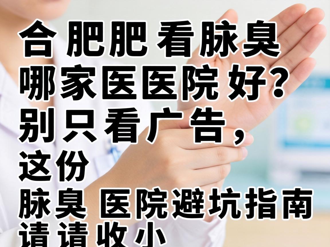 合肥看腋臭哪家医院好？别只看广告，这份腋臭医院避坑指南请收好