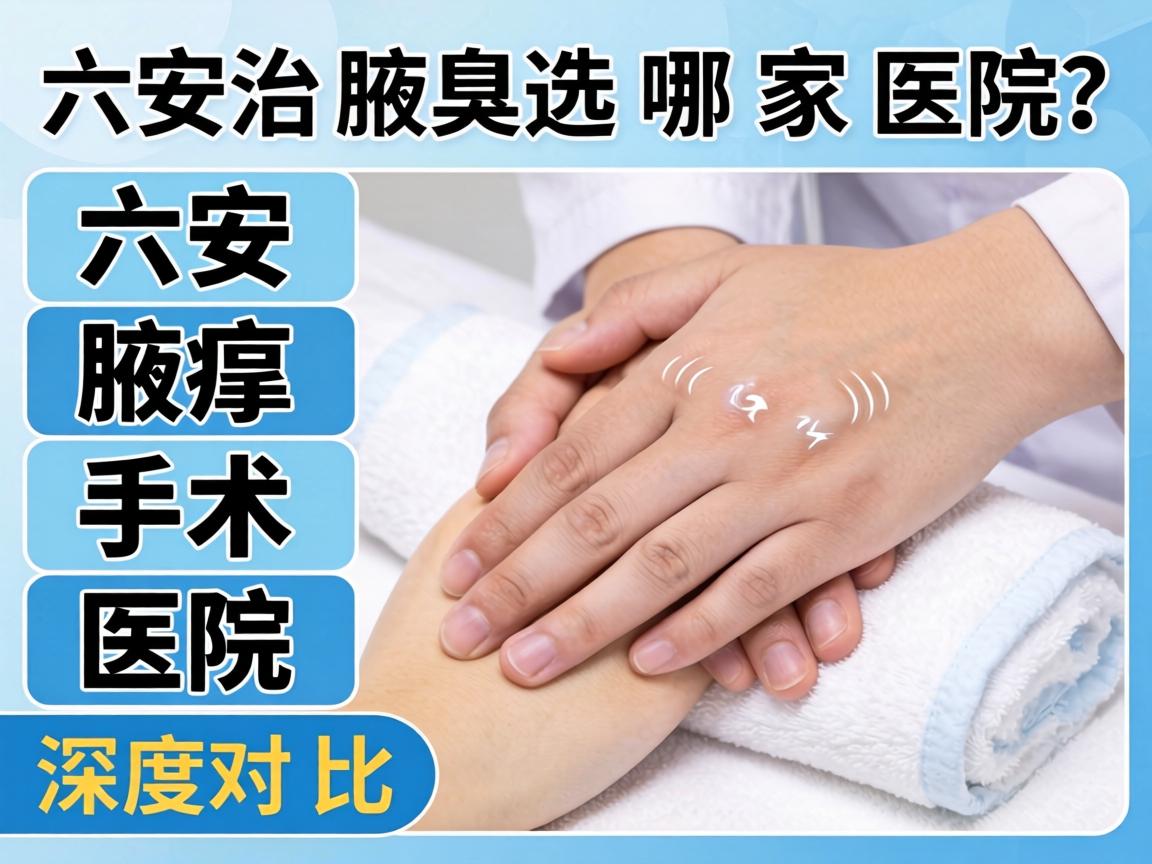 六安治腋臭选哪家医院？六安腋臭手术医院深度对比