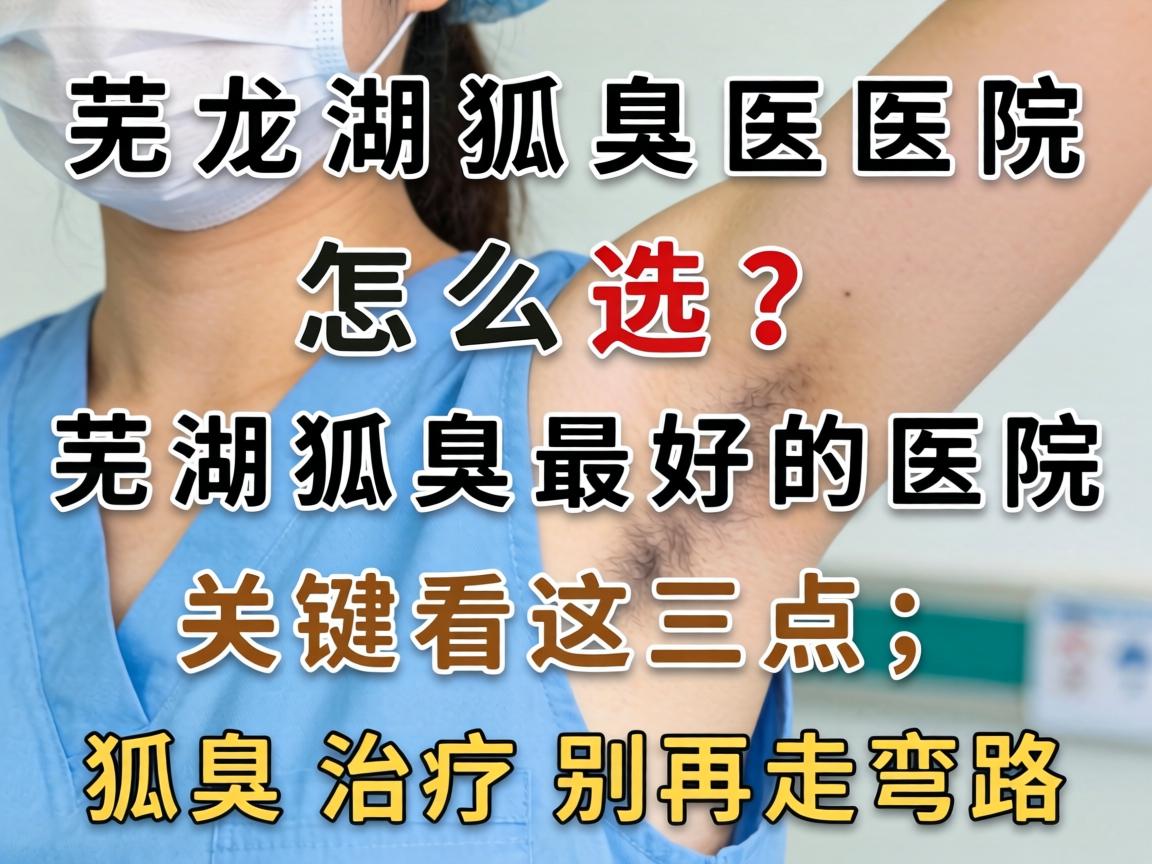 芜湖狐臭医院怎么选？芜湖狐臭最好的医院关键看这三点，狐臭治疗别再走弯路