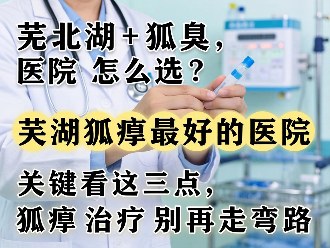 芜湖狐臭医院怎么选？芜湖狐臭最好的医院关键看这三点，狐臭治疗别再走弯路
