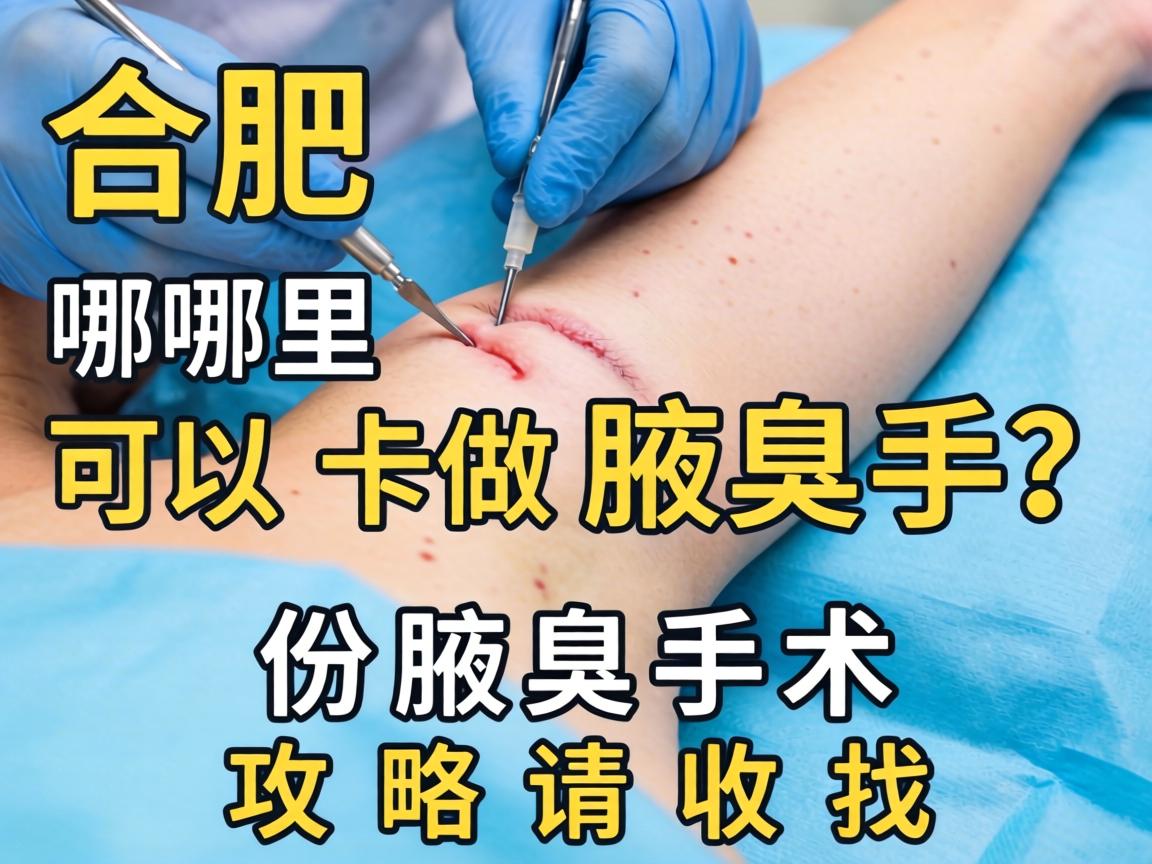 合肥哪里可以做腋臭手术？这份腋臭手术攻略请收好