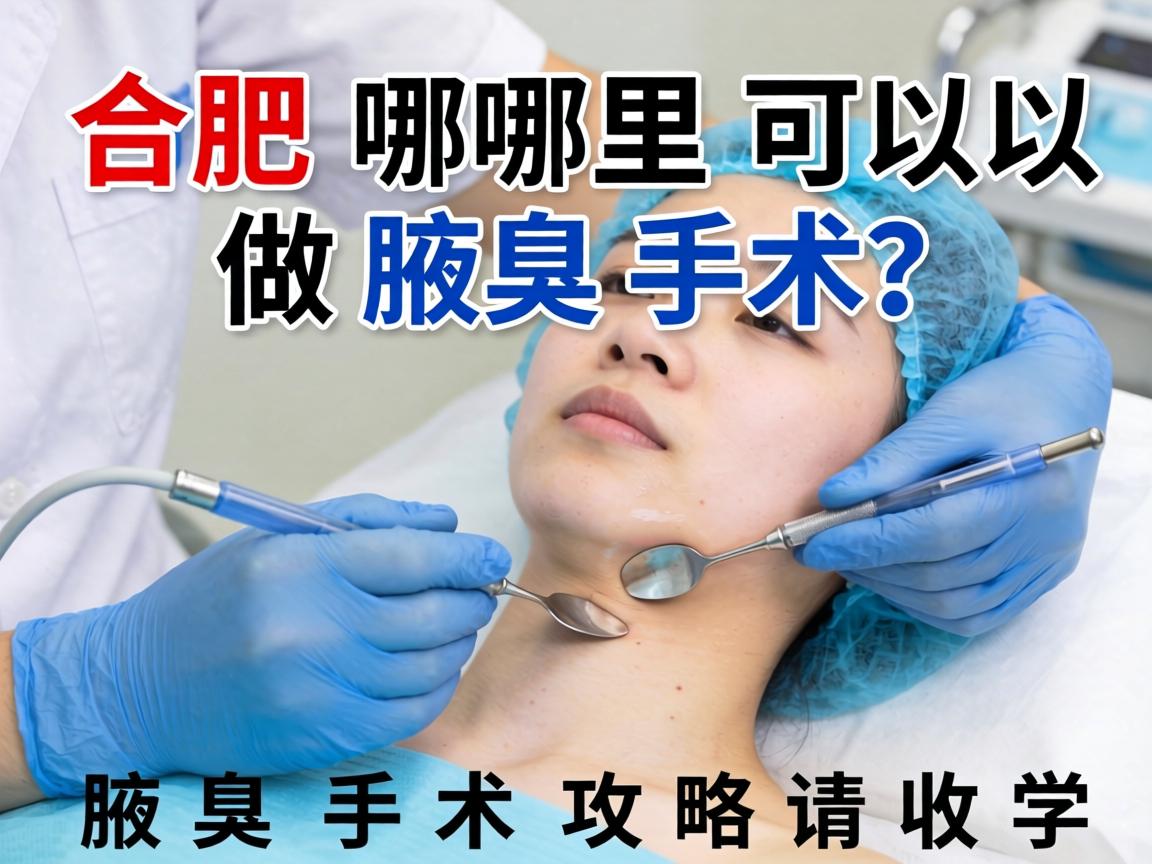 合肥哪里可以做腋臭手术？这份腋臭手术攻略请收好