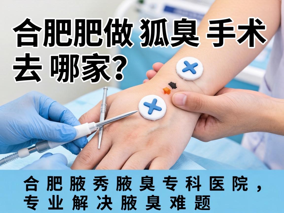 合肥做狐臭手术去哪家？合肥腋秀腋臭专科医院，专业解决腋臭难题