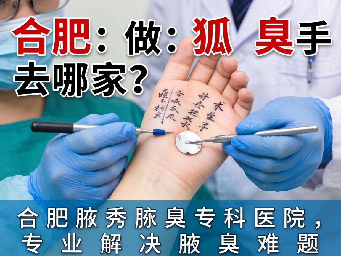 合肥做狐臭手术去哪家？合肥腋秀腋臭专科医院，专业解决腋臭难题