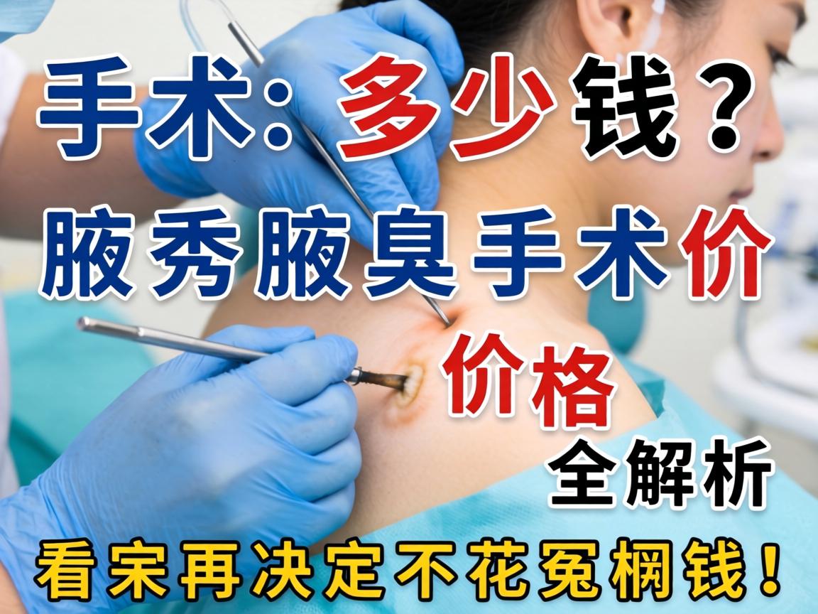腋臭手术多少钱?腋秀腋臭手术价格全解析,看完再决定不花冤枉钱! 腋臭手术多少钱?腋秀腋臭手术价格全解析,看完再决定不花冤枉钱!