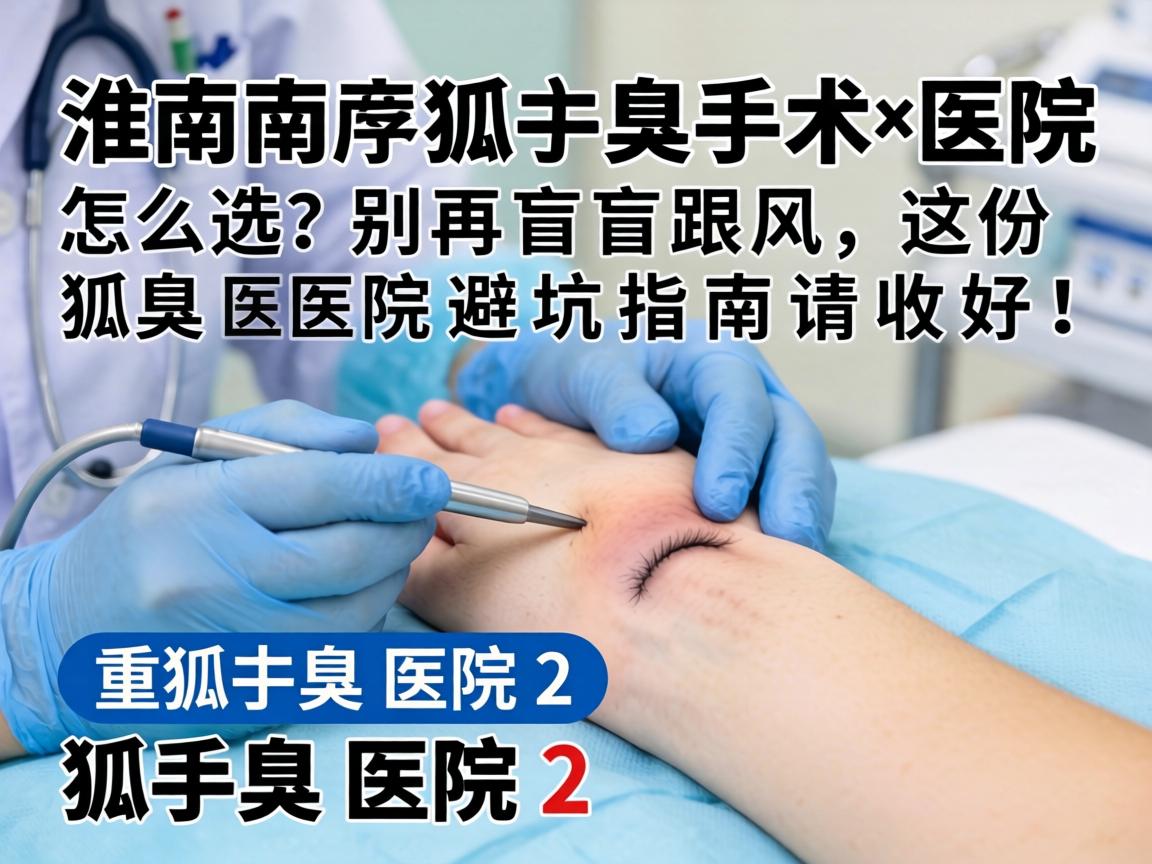 淮南狐臭手术医院怎么选?别再盲目跟风,这份狐臭医院避坑指南请收好!标题重复狐臭医院2次) 淮南狐臭手术医院怎么选?别再盲目跟风,这份狐臭医院避坑指南请收好!标题重复狐臭医院2次)