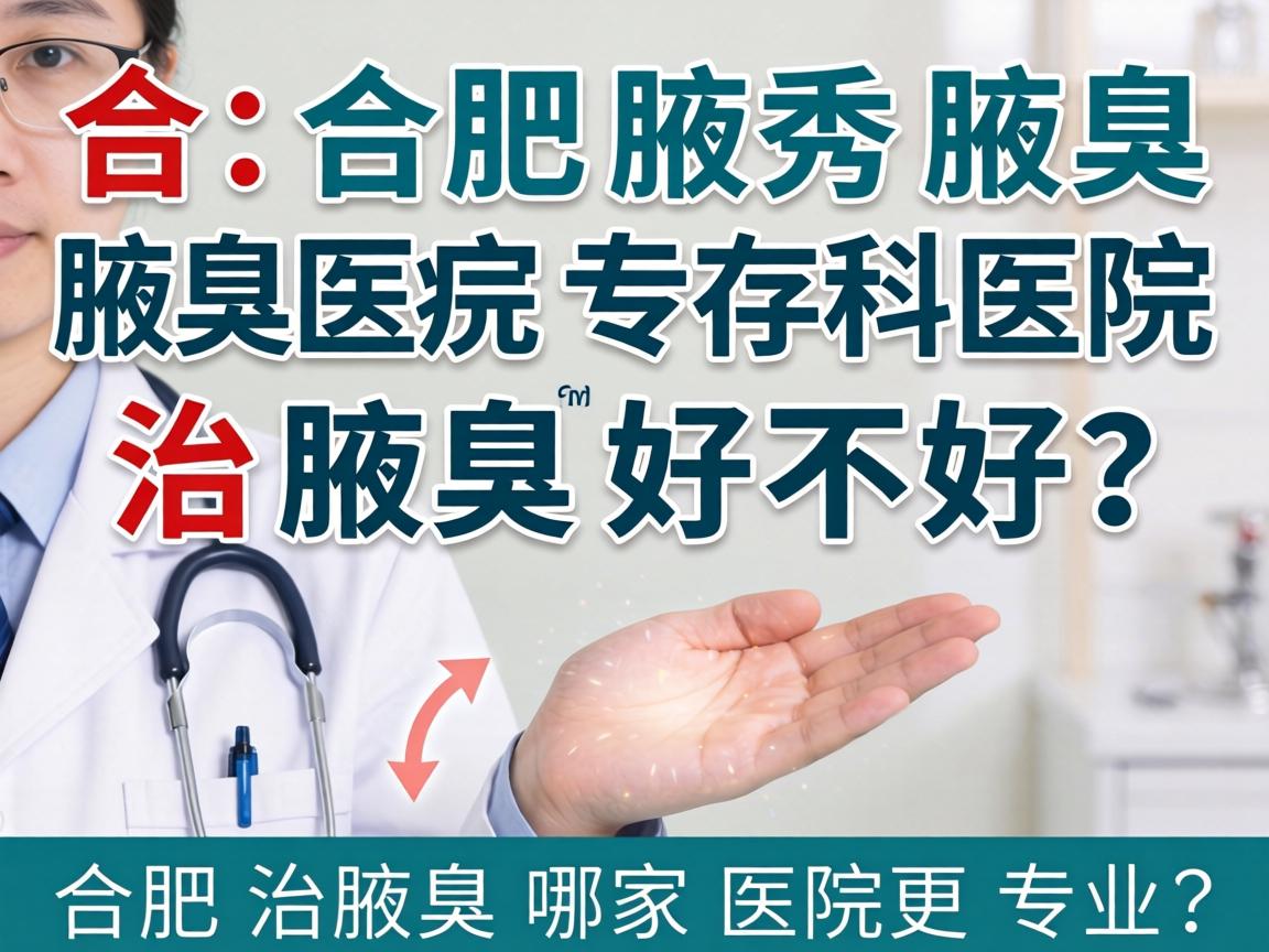 合肥腋秀腋臭专科医院治腋臭好不好？合肥治腋臭哪家医院更专业？