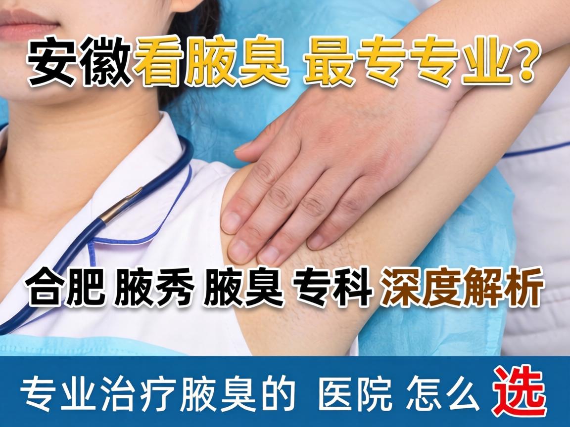 安徽看腋臭最专业？合肥腋秀腋臭专科深度解析，专业治疗腋臭的医院怎么选