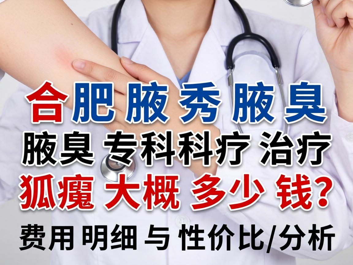 合肥腋秀腋臭专科治疗狐臭大概多少钱？费用明细与性价比分析