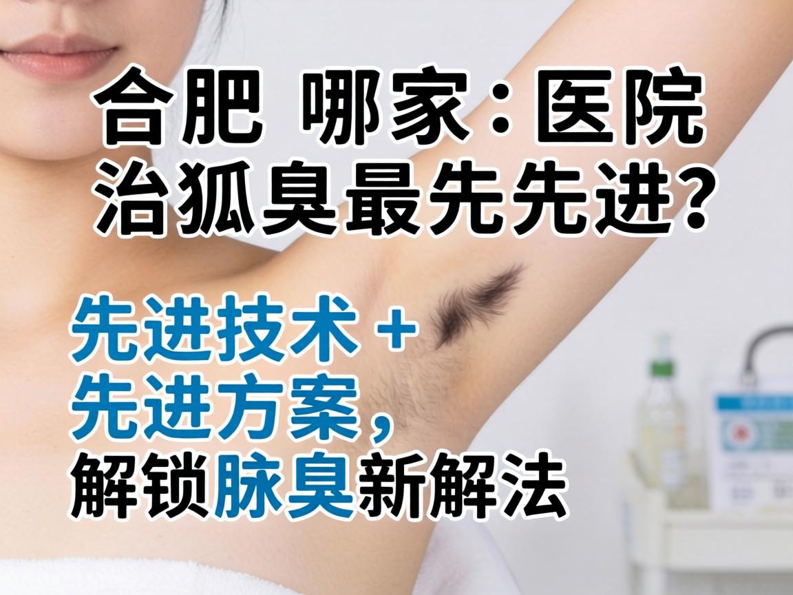 合肥哪家医院治狐臭最先进？先进技术+先进方案，解锁腋臭新解法