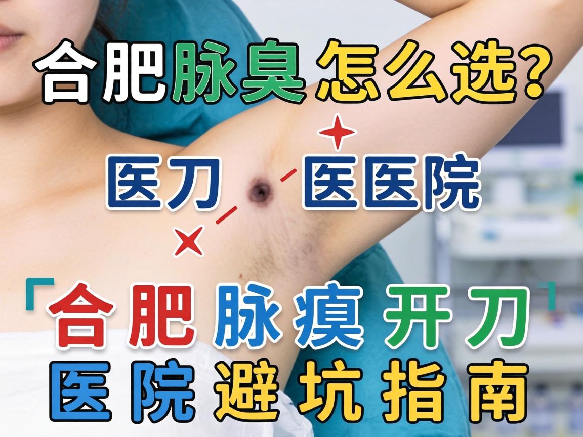 合肥腋臭开刀医院怎么选？合肥腋臭开刀医院避坑指南