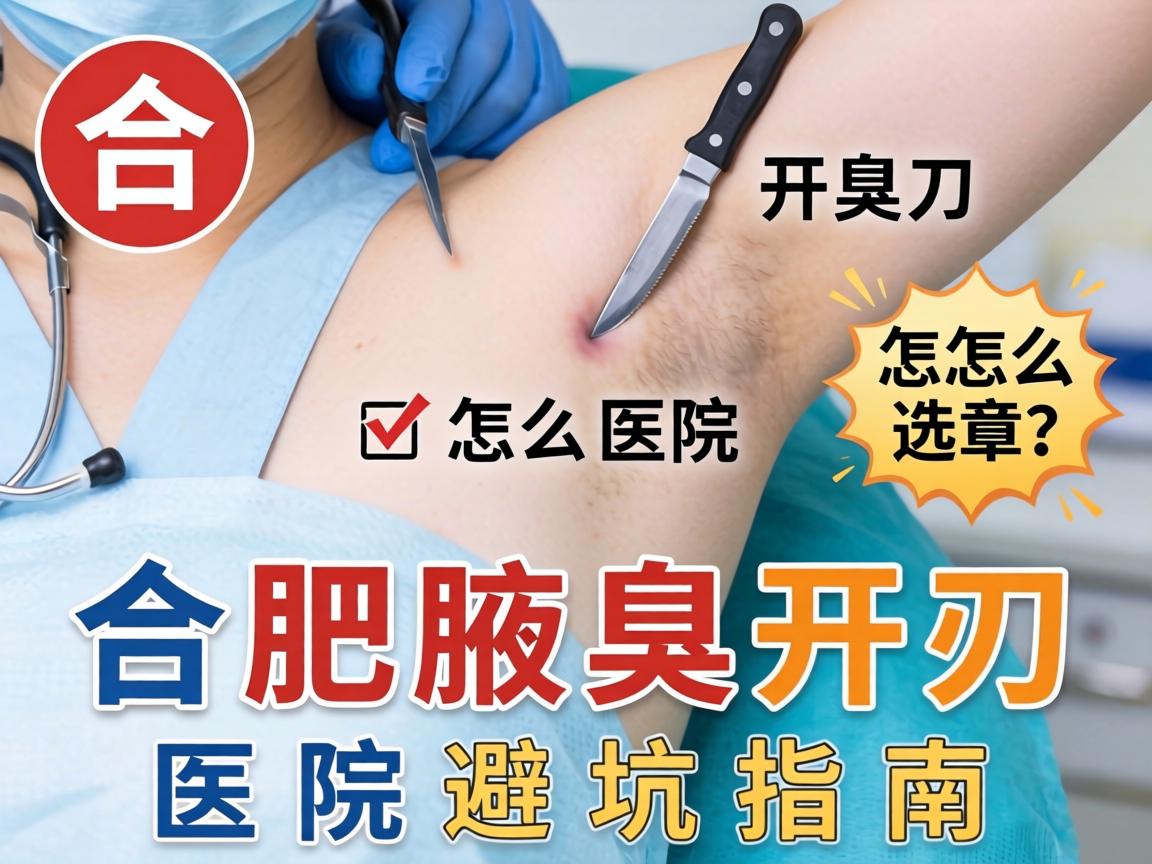 合肥腋臭开刀医院怎么选？合肥腋臭开刀医院避坑指南