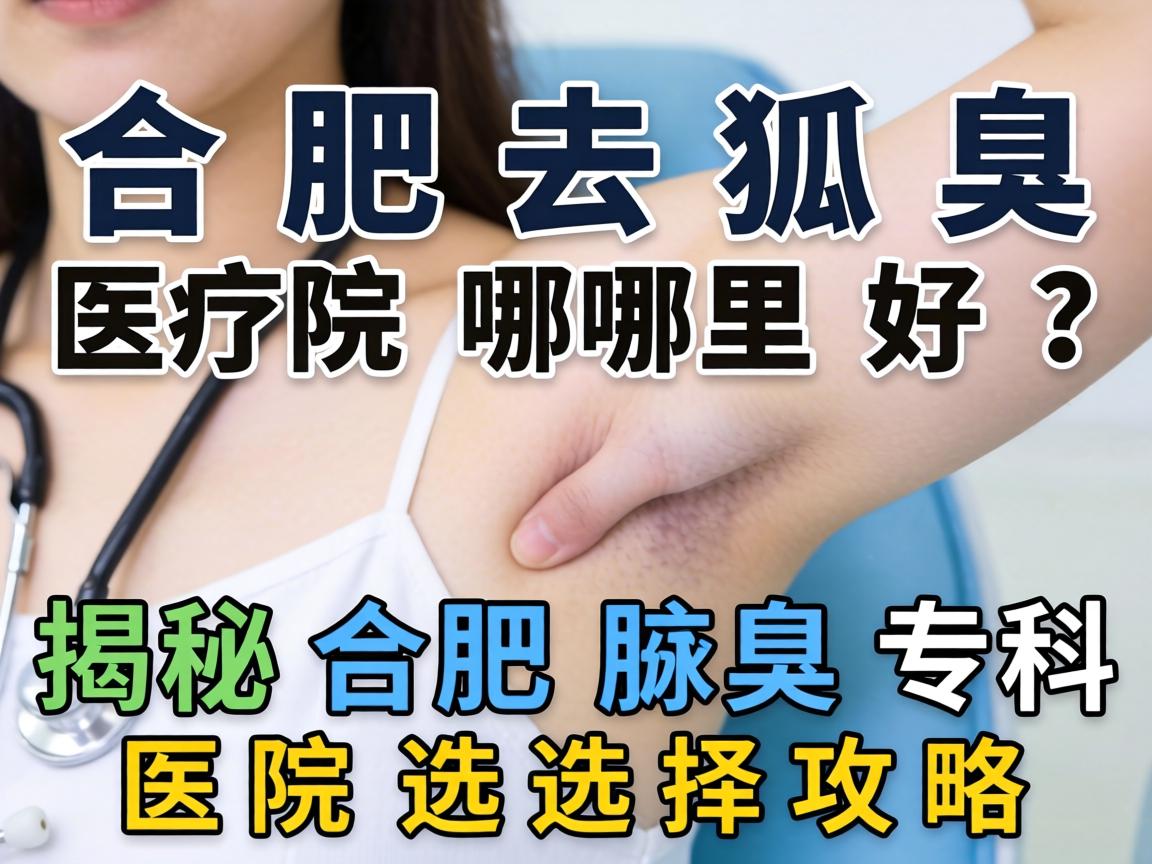 合肥去狐臭医院哪里好？揭秘合肥腋臭专科医院选择攻略