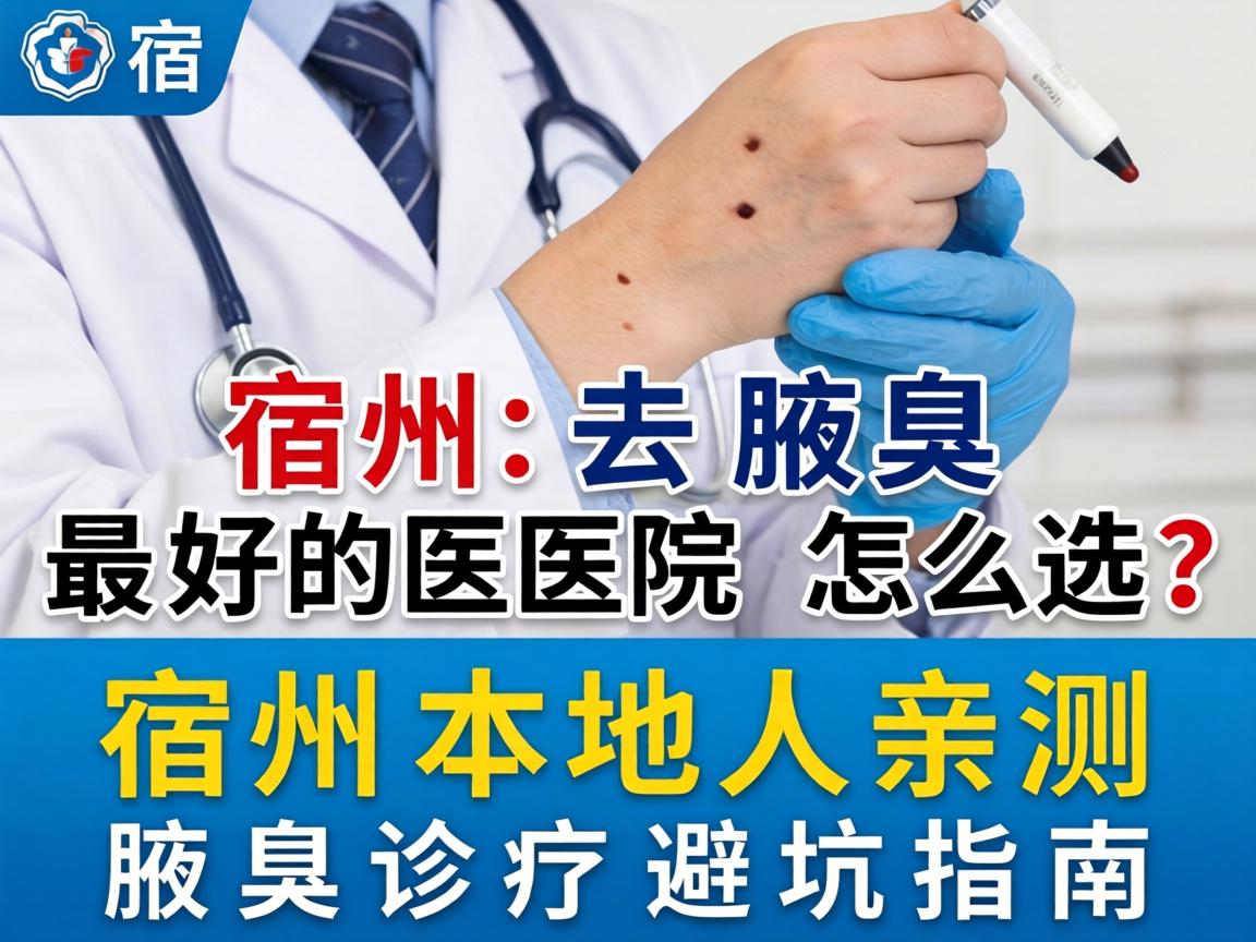 宿州去腋臭最好的医院怎么选？宿州本地人亲测腋臭诊疗避坑指南