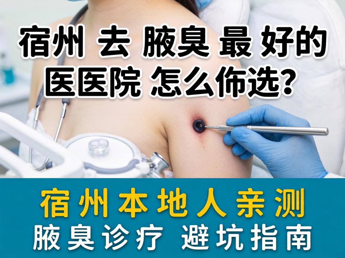 宿州去腋臭最好的医院怎么选？宿州本地人亲测腋臭诊疗避坑指南