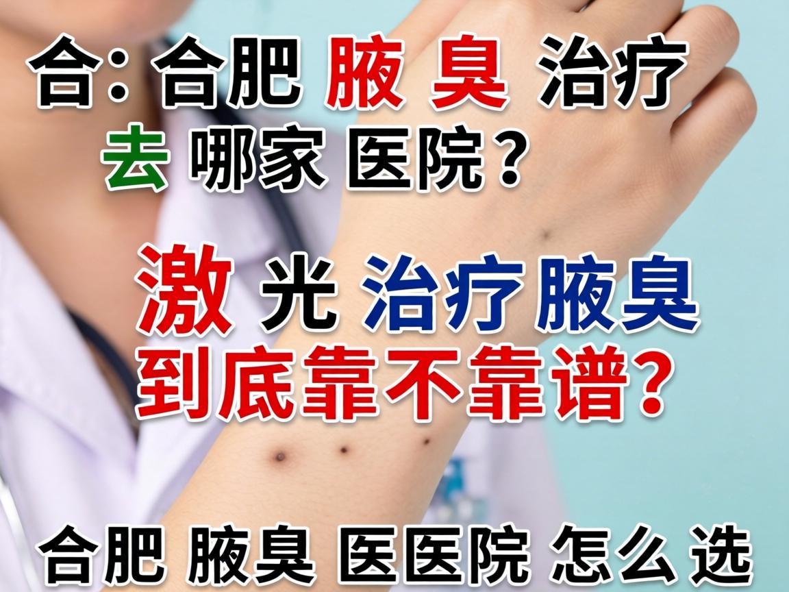 合肥腋臭治疗去哪家医院？激光治疗腋臭到底靠不靠谱？合肥腋臭医院怎么选？