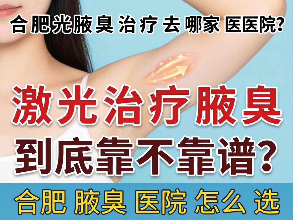 合肥腋臭治疗去哪家医院？激光治疗腋臭到底靠不靠谱？合肥腋臭医院怎么选？
