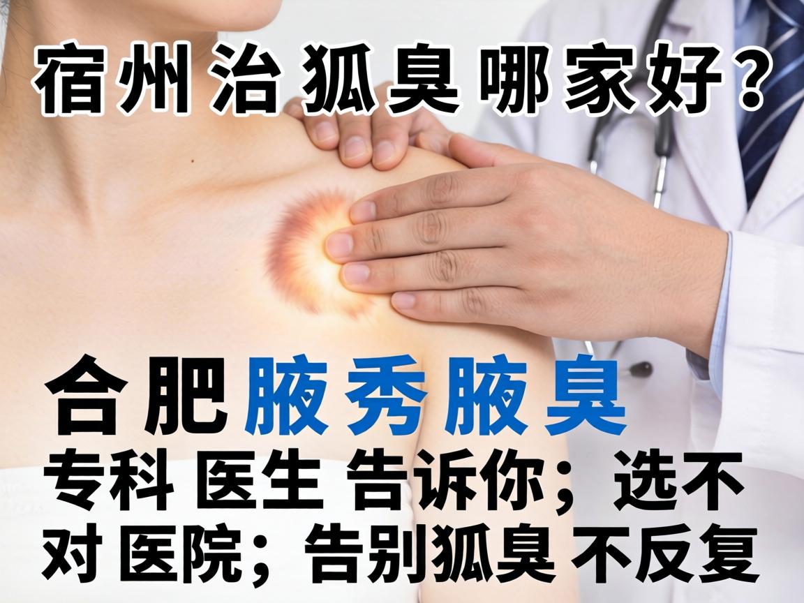宿州治狐臭哪家好?合肥腋秀腋臭专科医生告诉你,选对医院,告别狐臭不反复 宿州治狐臭哪家好?合肥腋秀腋臭专科医生告诉你,选对医院,告别狐臭不反复