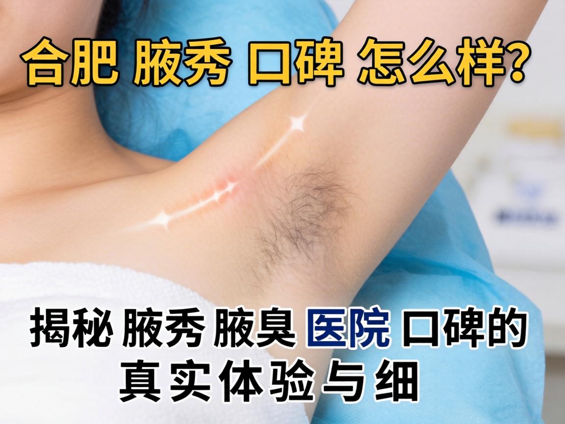 合肥腋秀口碑怎么样？揭秘腋秀腋臭医院口碑的真实体验与细节