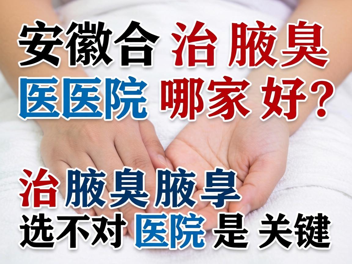 安徽治腋臭医院哪家好？治腋臭选对医院是关键