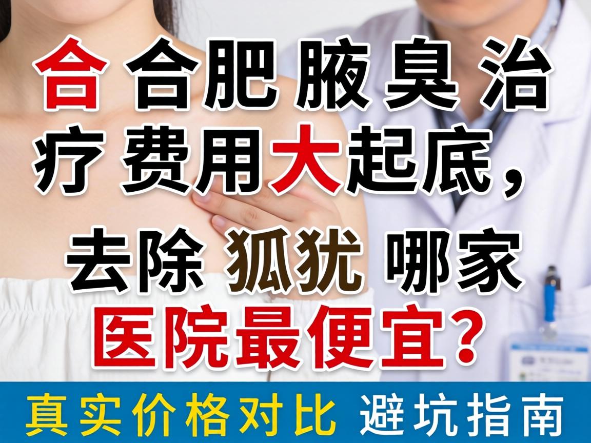 合肥腋臭治疗费用大起底，去除狐臭哪家医院最便宜？真实价格对比避坑指南